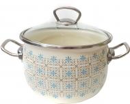 Каструля BELLA VITA емальована 5 л Soft Beige